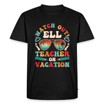 English Teacher English Learner ELL Teacher - Men's Premium Organic T-Shirt - black - Front - Nico (187cm)
