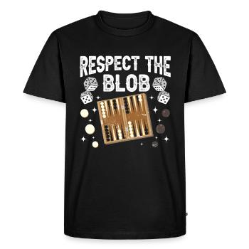 Jeu de société Backgammon drôle - T-shirt Premium bio Homme - noir - Devant - Nico (187cm)