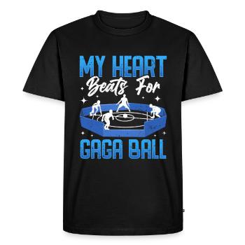 Ballon Dodgeball Hexagon Pit Sports Gaga - T-shirt Premium bio Homme - noir - Devant - Nico (187cm)