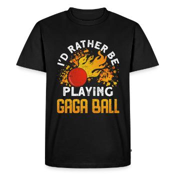 Ballon Dodgeball Hexagon Pit Sports Gaga - T-shirt Premium bio Homme - noir - Devant - Nico (187cm)