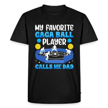 Dodgeball Hexagone Pit Sports Gaga Ball - T-shirt Premium bio Homme - noir - Devant - Nico (187cm)