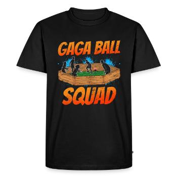Dodgeball Hexagone Pit Sports Gaga Ball - T-shirt Premium bio Homme - noir - Devant - Nico (187cm)