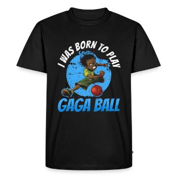 Dodgeball Hexagone Pit Sports Gaga Ball - T-shirt Premium bio Homme - noir - Devant - Nico (187cm)