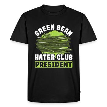Thanksgiving casserole with green beans - Men's Premium Organic T-Shirt - black - Front - Nico (187cm)