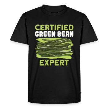 Thanksgiving casserole with green beans - Men's Premium Organic T-Shirt - black - Front - Nico (187cm)