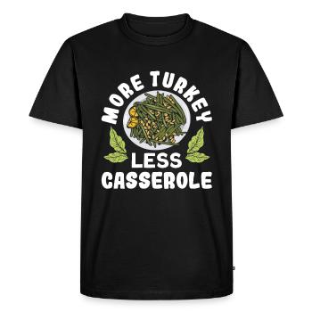 Thanksgiving casserole with green beans - Men's Premium Organic T-Shirt - black - Front - Nico (187cm)
