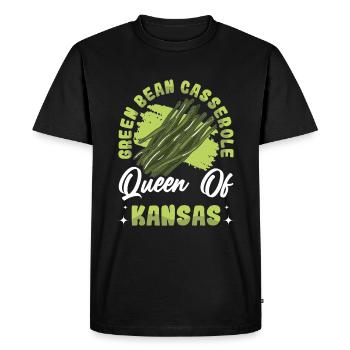 Thanksgiving casserole with green beans - Men's Premium Organic T-Shirt - black - Front - Nico (187cm)