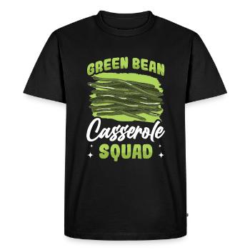 Thanksgiving casserole with green beans - Men's Premium Organic T-Shirt - black - Front - Nico (187cm)