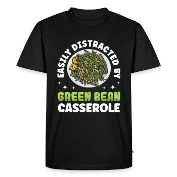 Thanksgiving casserole with green beans - Men's Premium Organic T-Shirt - black - Front - Nico (187cm)