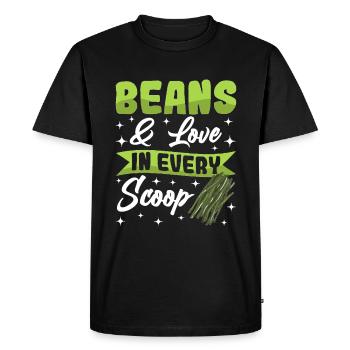 Thanksgiving casserole with green beans - Men's Premium Organic T-Shirt - black - Front - Nico (187cm)
