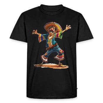 Fiesta mexicaine Cinco De Mayo - T-shirt Premium bio Homme - noir - Devant - Nico (187cm)