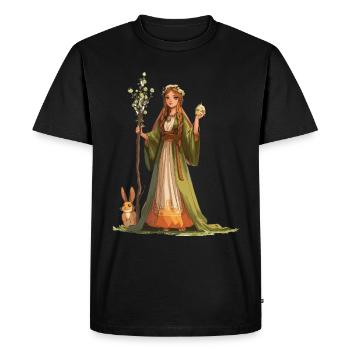 Easter Eostre Pagan Spring - Men's Premium Organic T-Shirt - black - Front - Nico (187cm)
