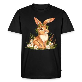 Easter Eostre Pagan Spring - Men's Premium Organic T-Shirt - black - Front - Nico (187cm)