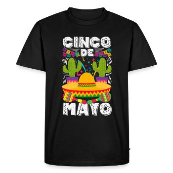 Fiesta mexicaine Cinco De Mayo - T-shirt Premium bio Homme - noir - Devant - Nico (187cm)