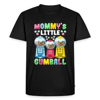 Funny chewing gum machine - Men's Premium Organic T-Shirt - black - Front - Nico (187cm)