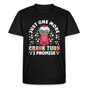 Funny chewing gum machine - Men's Premium Organic T-Shirt - black - Front - Nico (187cm)