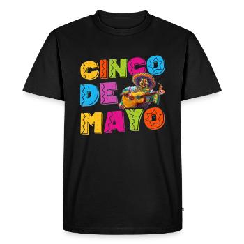 Fiesta mexicaine Cinco De Mayo - T-shirt Premium bio Homme - noir - Devant - Nico (187cm)