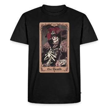 Carte de Tarot sorcellerie occulte Anime Goth - T-shirt Premium bio Homme - noir - Devant - Nico (187cm)