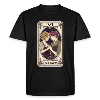 Carte de Tarot sorcellerie occulte Anime Goth - T-shirt Premium bio Homme - noir - Devant - Nico (187cm)