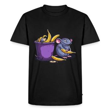Anti détritus Pas de recyclage de l’environnement - T-shirt Premium bio Homme - noir - Devant - Nico (187cm)