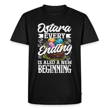 Easter Eostre Pagan Spring - Men's Premium Organic T-Shirt - black - Front - Nico (187cm)