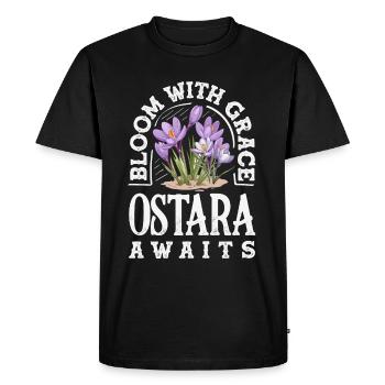 Easter Eostre Pagan Spring - Men's Premium Organic T-Shirt - black - Front - Nico (187cm)