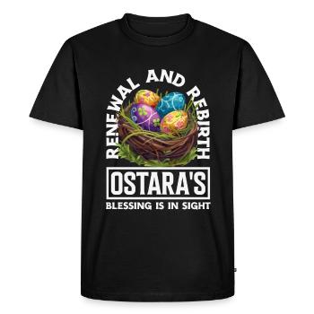 Easter Eostre Pagan Spring - Men's Premium Organic T-Shirt - black - Front - Nico (187cm)