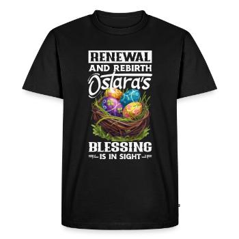 Easter Eostre Pagan Spring - Men's Premium Organic T-Shirt - black - Front - Nico (187cm)