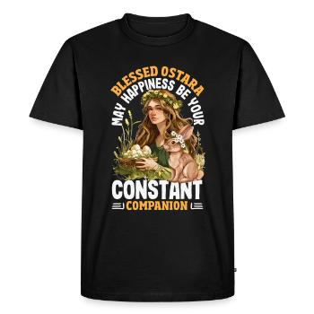 Easter Eostre Pagan Spring - Men's Premium Organic T-Shirt - black - Front - Nico (187cm)