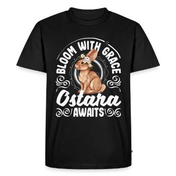 Easter Eostre Pagan Spring - Men's Premium Organic T-Shirt - black - Front - Nico (187cm)