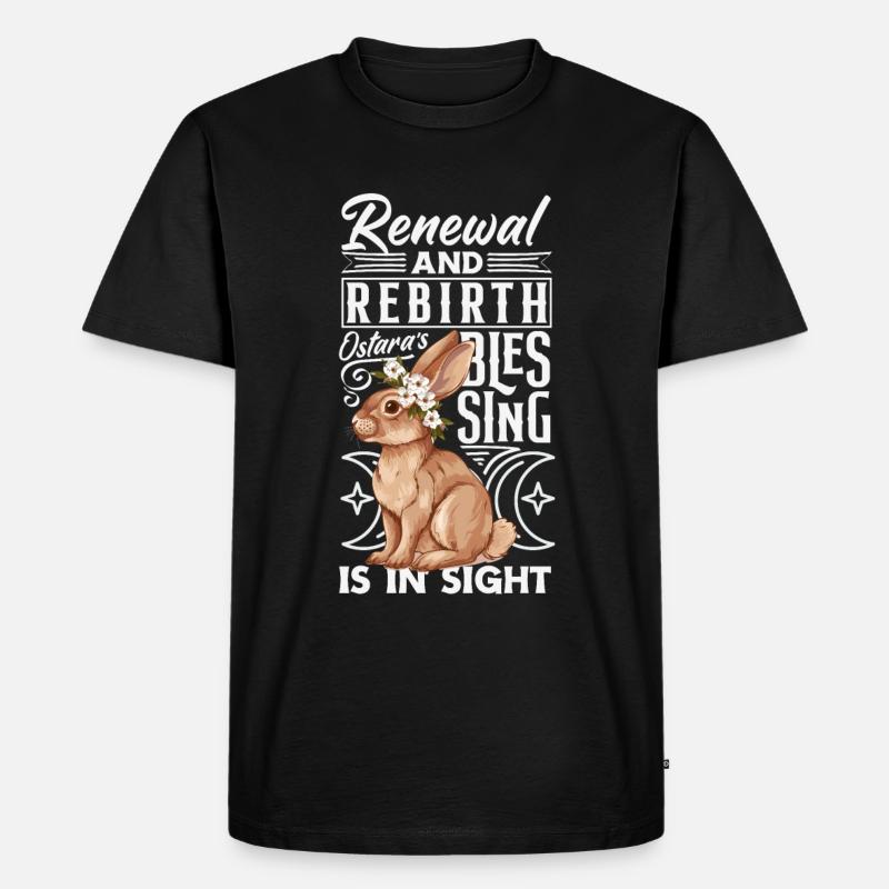 Easter Eostre Pagan Spring - Men's Premium Organic T-Shirt - black