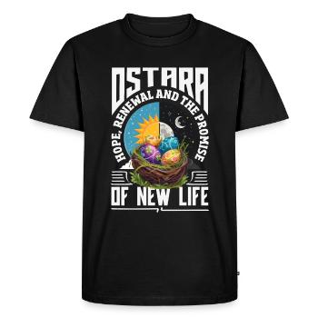 Easter Eostre Pagan Spring - Men's Premium Organic T-Shirt - black - Front - Nico (187cm)