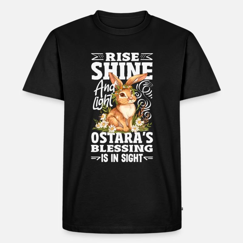 Easter Eostre Pagan Spring - Men's Premium Organic T-Shirt - black