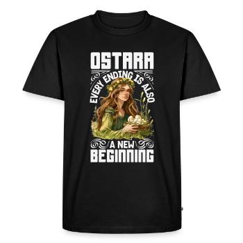 Easter Eostre Pagan Spring - Men's Premium Organic T-Shirt - black - Front - Nico (187cm)