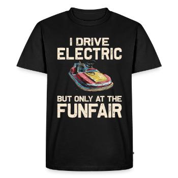 I Drive Electric Funfair Bumper Cars - Men's Premium Organic T-Shirt - black - Front - Nico (187cm)