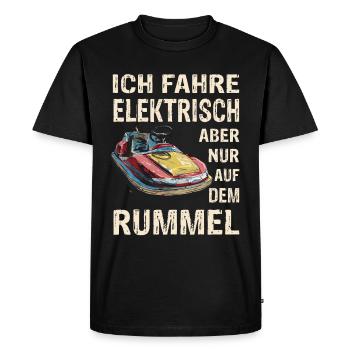 I Drive Electric Funfair Bumper Cars - Men's Premium Organic T-Shirt - black - Front - Nico (187cm)