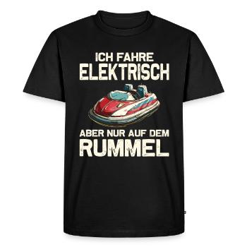 I Drive Electric Funfair Bumper Cars - Men's Premium Organic T-Shirt - black - Front - Nico (187cm)