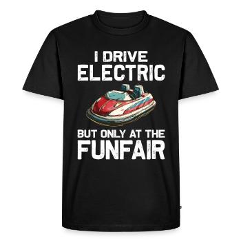 I Drive Electric Funfair Bumper Cars - Men's Premium Organic T-Shirt - black - Front - Nico (187cm)