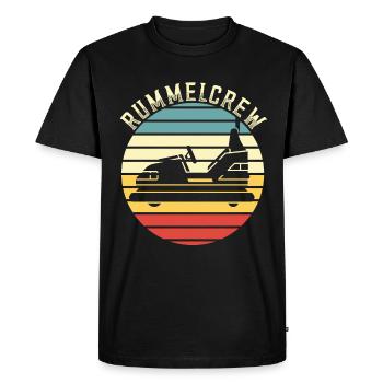 Amusement park, funfair, fair, bumper cars - Men's Premium Organic T-Shirt - black - Front - Nico (187cm)