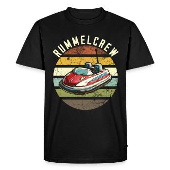 Amusement park, funfair, fair, bumper cars - Men's Premium Organic T-Shirt - black - Front - Nico (187cm)