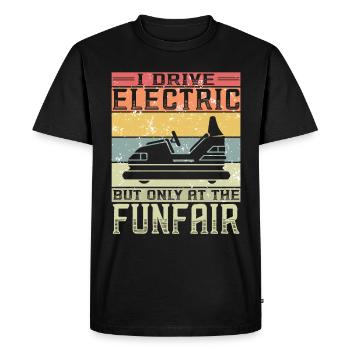I Drive Electric Funfair Bumper Cars - Men's Premium Organic T-Shirt - black - Front - Nico (187cm)