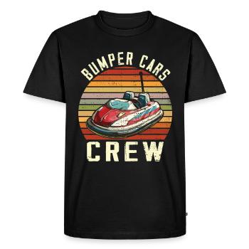 Amusement park, funfair, fair, bumper cars - Men's Premium Organic T-Shirt - black - Front - Nico (187cm)