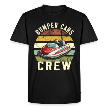 Amusement park, funfair, fair, bumper cars - Men's Premium Organic T-Shirt - black - Front - Nico (187cm)