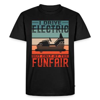 I Drive Electric Funfair Bumper Cars - Men's Premium Organic T-Shirt - black - Front - Nico (187cm)