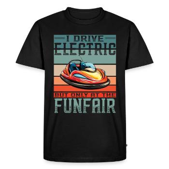 I Drive Electric Funfair Bumper Cars - Men's Premium Organic T-Shirt - black - Front - Nico (187cm)