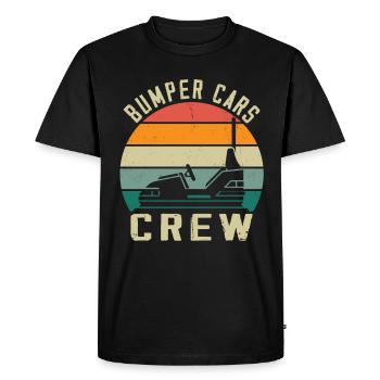 Amusement park, funfair, fair, bumper cars - Men's Premium Organic T-Shirt - black - Front - Nico (187cm)