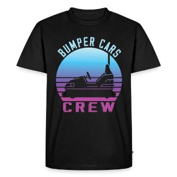 Amusement park, funfair, fair, bumper cars - Men's Premium Organic T-Shirt - black - Front - Nico (187cm)