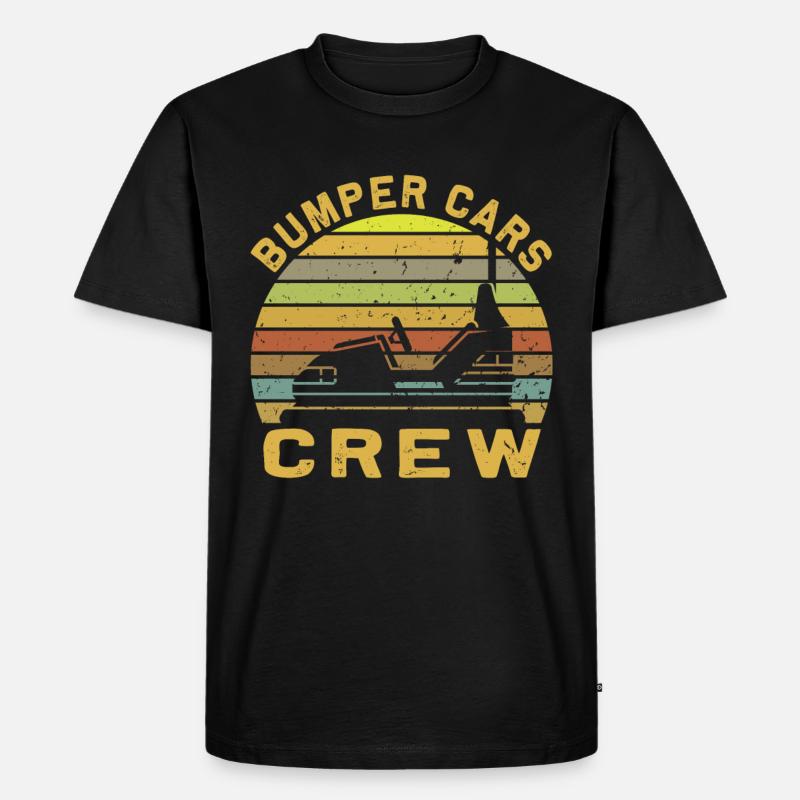 Freizeitpark Kirmes Rummel Autoscooter - Männer Premium Bio T-Shirt - Schwarz