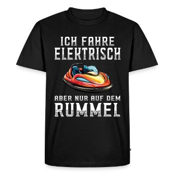 I Drive Electric Funfair Bumper Cars - Men's Premium Organic T-Shirt - black - Front - Nico (187cm)