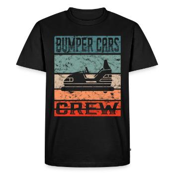 Amusement park, funfair, fair, bumper cars - Men's Premium Organic T-Shirt - black - Front - Nico (187cm)